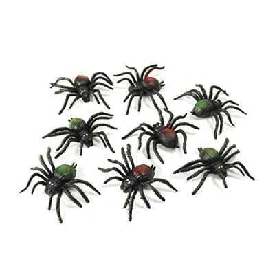 Image of Bristol Novelty AK033 Scary Creatures Spiders (8/pkt)