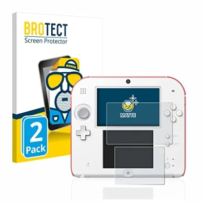 Image of brotect Screen Protector Anti Glare compatible with Nintendo 2DS (2 Pack) Matte, Fingerprint Protection Film