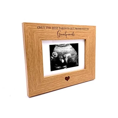 Image of ukgiftstoreonline The best parents get promoted to Grandparents Baby Scan Frame