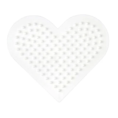Image of Hama Midi Bio Pegboard Small Heart Fuse Beads Accessory Mosaic Decoration Arts &amp; Craft for Creative Children Ages 5