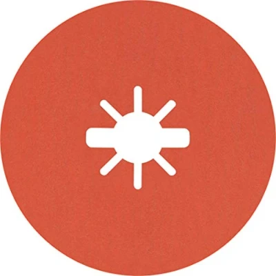 Image of Bosch 25x EXPERT R782 Prisma Ceramic X LOCK Fibre Discs (for Steel, Stainless steel sheets, Ø 125 mm, Grit 120, Professional Accessory Small Angle Grinder)