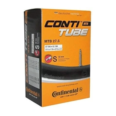 Image of Continental Unisex_Adult MTB Bicycle Tube, Black, 29 x 1.75/2.50&quot; 47/62 622 SV 42 mm