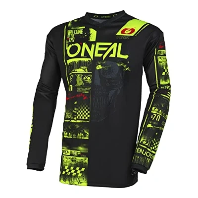 Image of O&#039;Neal Men&#039;s Element Jersey Attack V23 Shirt, Black/Neon, X Large