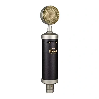 Image of Blue Baby Bottle SL XLR Cardioid Condenser Microphone for Pro Recording, Streaming, Podcasting, Gaming, with Large Diaphragm, Shockmount, Low Cut Switch, Warm Vintage Sound, Protective Case Black