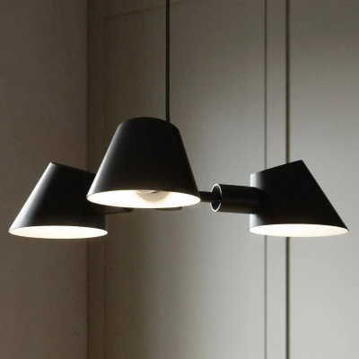 Image of DFTP by Nordlux Stay hanging light, 3 bulb, black
