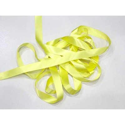 Image of Lemon 10mm Satin Ribbon Double Sided Berisfords 3501 (5 Meters)