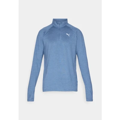 Image of Puma RUN Velocity Cloudspun Long sleeved top, Men&#039;s, Size: Large, Dark indigo heather