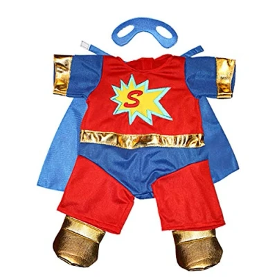 Image of SuperBear Outfit with Mask Teddy Bear (8&quot;)