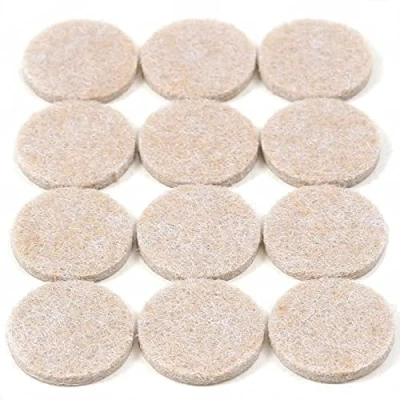 Image of SISI UK® Self Adhesive Round Furniture Felt Protector Pads 25mm Diameter Pack of 24