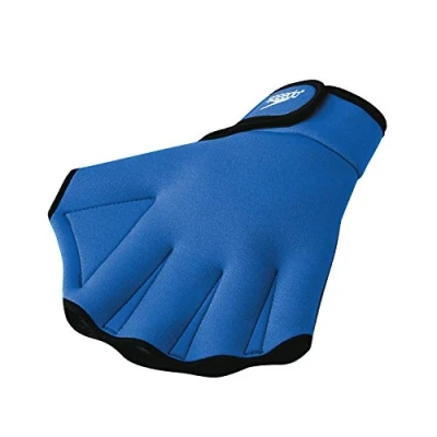 Image of Speedo unisex adult Swim Training Fitness aquatic gloves, Royal, Large US