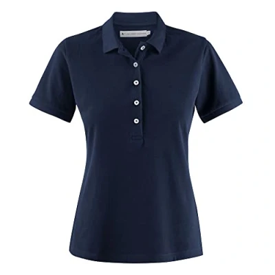 Image of James Harvest Ladies Sunset Pique Polo S Navy