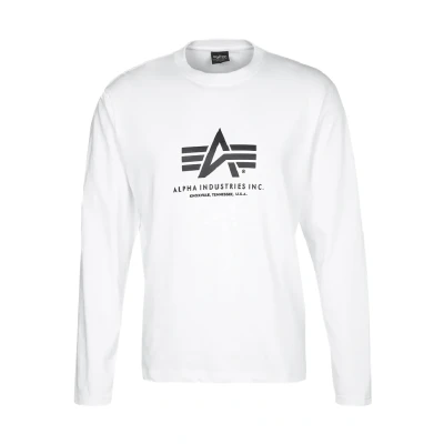 Image of Alpha Industries Long sleeved top, Men&#039;s, Size: XXL, Weiss