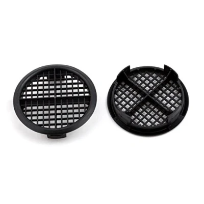 Image of 20 Number Black Plastic Round Push In Soffit Roof Vent Eaves Facia Airflow Ventilator 70mm 23/4&quot; dia