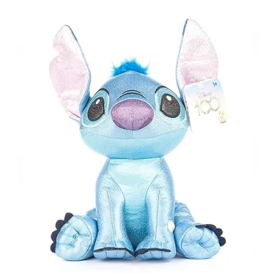 Image of Posh Paws 27123 Disney 100 12&quot; (30cm) Glitterball Stitch Anniversary Plush Soft Toy