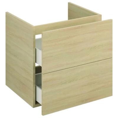 Image of Iflo Aliano Wall Hung 2 Drawer Oak 600mm X 480mm 967197