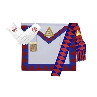 Image of Masonic Regalia Royal Arch Companion Lambskin Apron,Sash and Gloves