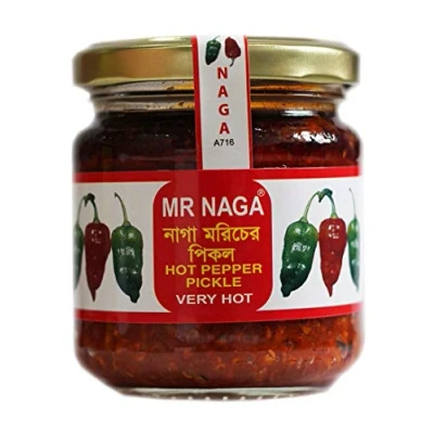 Image of Mr Naga Hot Pepper Pickle (Very Hot) 190g
