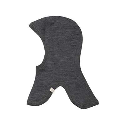 Image of DILLING Balaclava organic merino wool Grey Melange 0 9 Months