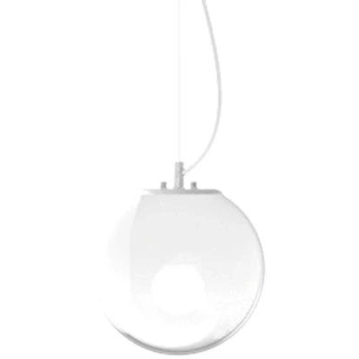 Image of Mapa Clear 20cm Globe Pendant Ceiling Light Opal