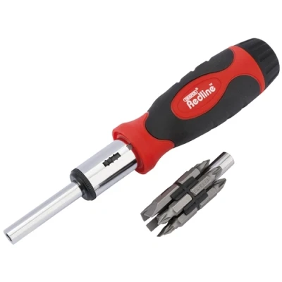 Image of Draper Redline Ratcheting Screwdriver and Bit Set (14 Piece)