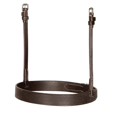Image of Shires Avignon Hunter Cavesson Leather Noseband (X.Full, Havana)