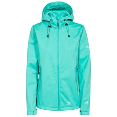 Image of Trespass Marsa, Lagoon, XS, Waterproof Softshell Jacket for Women, X Small, Blue