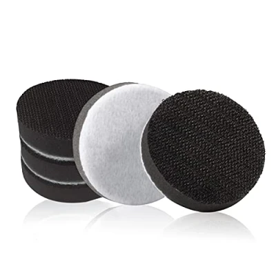 Image of LEONTOOL 5 Pack 2 Inch (50mm) Hook and Loop Soft Foam Buffering Pad No Hole Sponge Cushion Buffer High Density Sanding Pads for Orbital Sander Interface