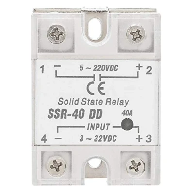 Image of Solid State Relay, Akozon SSR 40 DD 40A 5 220VDC Relay Module For Industrial Automation Process