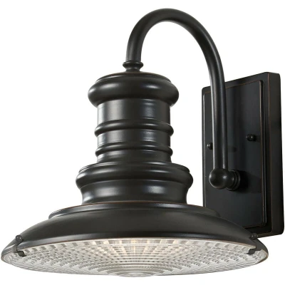 Image of Redding Station 1 Light Outdoor Medium Dome Wall Lantern Restoration Bronze IP44, E27