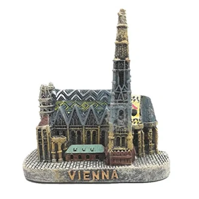 Image of 3D St. Stephan&#039;s Cathedral Vienna Austria Fridge Magnet souvenir gift &amp; collection，Home Kitchen Decoration magnetic sticker, Refrigerator