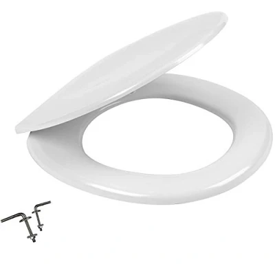 Image of Roca Laura Replacement WC Toilet Seat with Standard Hinges 801D30001 White