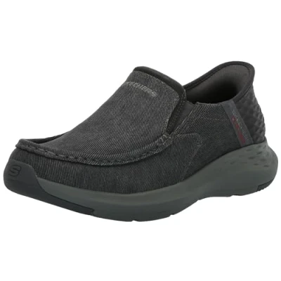 Image of Skechers Men&#039;s Parson Dewitt Hands Free Slip in Moccasin, Grey, 11 UK