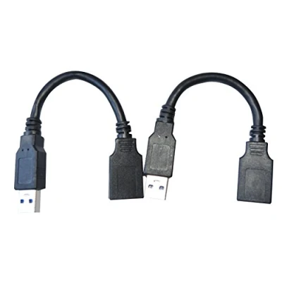 Image of DeLOCK Pack of 2 USB 3.0 Verl A &gt; Male / Female 0.15 m