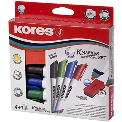 Image of Kores Magnetic White Board Sponge 110 x 55 20 mm (Marker Whiteboard Set)