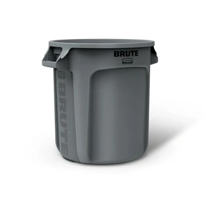 Image of Rubbermaid Commercial Products Vented Brute Round Container 38 Litre Grey FG261000GRAY
