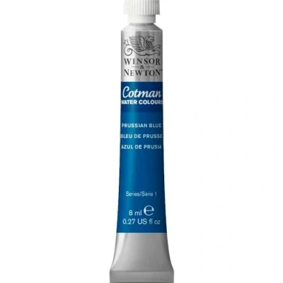 Image of Winsor &amp; Newton 303538 Cotman 8ml Water Colour Tube Prussian Blue