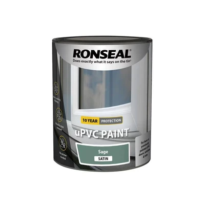Image of Ronseal uPVC Paint Sage Satin 750ml