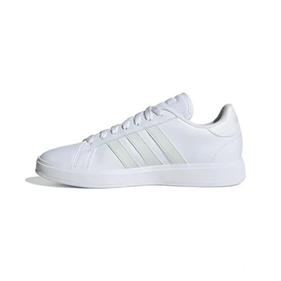 Image of adidas Women&#039;s Grand TD Lifestyle Court Casual Shoes, FTWR White/Crystal Jade/FTWR White, 9.5 UK