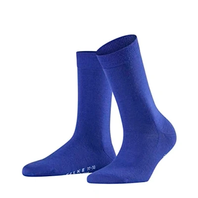 Image of FALKE Women&#039;s Softmerino W SO Wool Cotton Plain 1 Pair Socks, Blue (Imperial 6065), 5.5 6.5