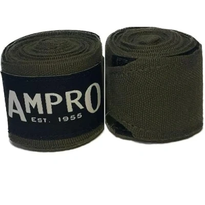 Image of Ampro 4.5m Stretch Boxing Hand Wraps Boxing/MMA/Martial Art&#039;s/Hand Protection / 450cm Handwraps (Khaki)