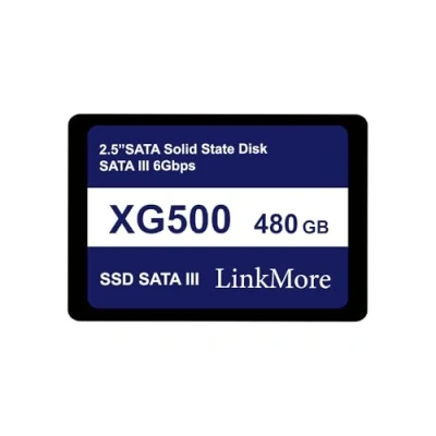 Image of LinkMore XG500 2.5&quot; SATA III Internal Solid State Drive (6GB/s) 480GB, Read Speed Up to 500MB/s, 2.5 Inch for Laptop and Desktop PC