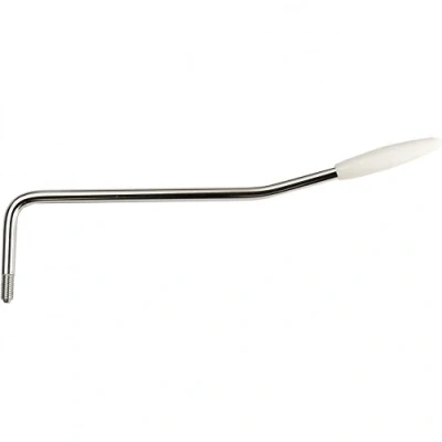 Image of Gotoh Tremolo Arm 5mm For Squier/Mexican Instruments Chrome with white tip, left handed