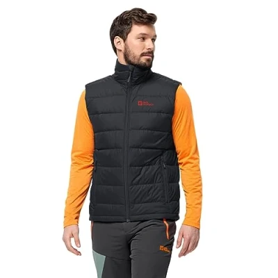 Image of Jack Wolfskin Mens Ather Down Vest Gilet Phantom L