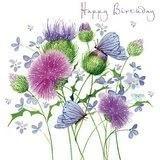 Image of Birthday Card Scottish Thistle By Pizazz Nigel Quiney