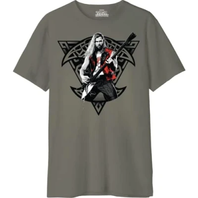 Image of Marvel Men&#039;s Metlatmts011 T Shirt, Kaky, S
