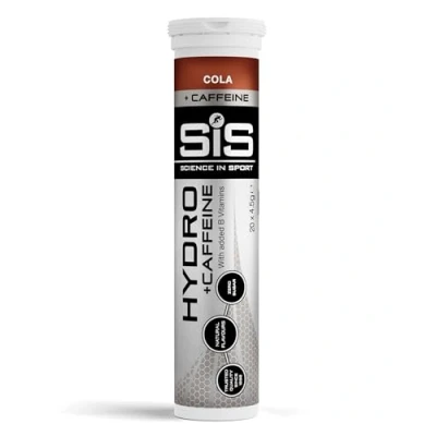 Image of Science in Sport Hydro +Caffeine Cola Flavour Electrolytes Tablets Hydration with Zero Sugar &amp; 75mg Caffeine, Gluten Free 20 Effervescent