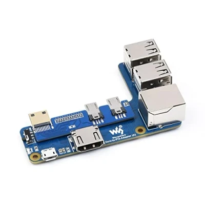 Image of Waveshare Pi Zero to Raspberry 3B+ B Board Adapter,Based on Reproduce The Original Appearance of 3B Series Board,Alternative Solution for 3 Model B+
