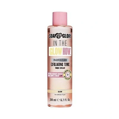 Image of Soap &amp; Glory &#039;In The Glow How&#039; 5% Glycolic Acid Exfoliating Tonic 200ml