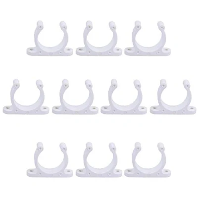 Image of AB Tools 10 Pack 45mm Polyamide Tube Storage Clip Paddle Boat Hook Pole Tool Plastimo