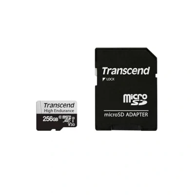 Image of Transcend TS256GUSD350V 256GB High Endurance MicroSDXC Class 10 UHS 1 U3 Memory Card